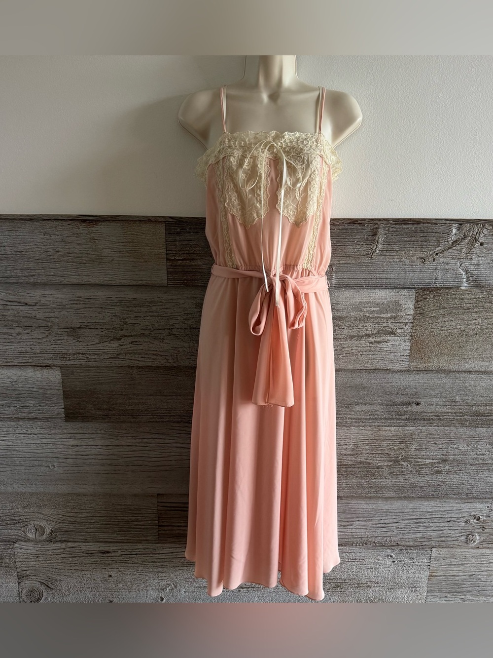 Vtg SFAntastic Saks Fifth Avenue Hostess Gown Nightgown Lounge Dress Size 4 (D1)